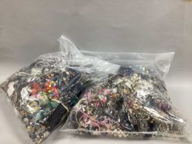 A Mixed Lot of Assorted Costume Jewellery:- Two Bags [2080799] [2080806]