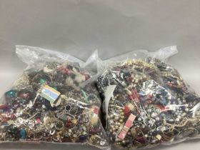 A Mixed Lot of Assorted Costume Jewellery:- Two Bags [2080803] [2080784]