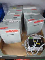 Marklin trackside control equipment seven reference 6003 digital transformers and a reference