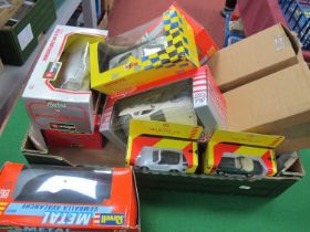 Twelve diecast model cars by Revell, Burago, Majorette and other including Burago 1:24 Cod. 0522