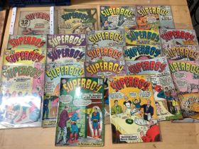 Nineteen Superboy DC Comics comprising # 80, #85, #88, #89, #90, #92,#95, #97, #98, #99, #101, etc