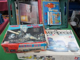 Juvenalia: A Selection of Toys and Games, including Picture Puzzle Clock, boxed Rosto Toy Train Set,