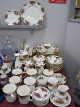 Royal Albert 'Old Country Roses, Table China, of approximately seventy pieces including, 26.5cm