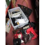 Ladies' Handbags, Equity navy shoes 7½, etc:- One Box.