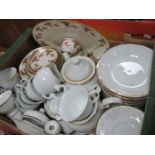 A 'Porcelana Schmid' tea service tcomprising of teapot, cups, saucers, bowls, jug etc. together with