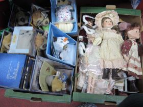 A large collection of dolls including many from compare the meerkat with many examples of