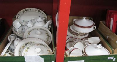 Paragon 'Holyrood', Grafton 'Majestic', Doulton 'Larchmont' & 'Old Colony' Table China:- Two Boxes.