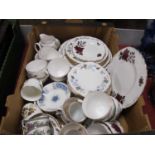 Colclough, Coalport 'Revelry', Paragon, nd other table china:- One Box