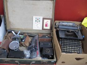 Box Cameras scales, typewriter. 2 Boxes
