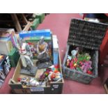 Christmas Decorations, jigsaws, baskets, Knight models, etc.