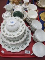 Limoges Tea Ware, of twenty pieces, Staffordshire tea ware:- One Tray.