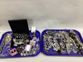 A Selection of Modern Costume Jewellery, including bead necklaces, bracelets, earrings, etc :- Two