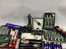 Viners Studio Boxed Sets, including fish knives and forks (box damaged / incomplete); together