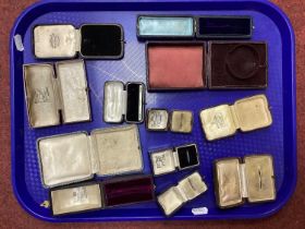 A Selection of Assorted Antique and Vintage Jewellery Boxes :- One Tray [2082520]