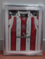 Sheffield United Macron Home Shirt, from the 2012-13 season, bearing 'Westfield Health' logo,