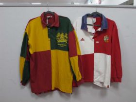 Rugby Union Shirts Hong Kong Rugby Sevens 1996 by Mad Dogs, size 50. Adidas The Lions XL. (2)