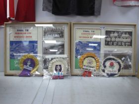 Rosettes - 1968 F.A Cup Final - Everton and West Brom, 1972 England and West Germany, 1955 and 61