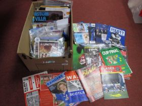 Cup Finals, semis, league non-league, other programmes, ring magazines, books,, etc:- One Box.