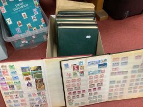 Worldwide stamp collection, mainly modern, housed in five loose leaf albums and two stockbooks, also
