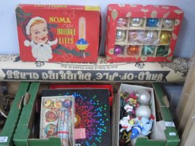 Noma 1960's 'Bubble Lites' Christmas Baubles and decorations, A Yard of Ale drinking glass (2).