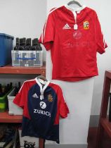 Rugby Union, New Zealand 2005 British Lions Short Sleeve Shirts, by Umbro with Zurich logo, Size
