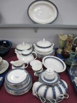 Royal Doulton 'Sherbrooke' Dinner-Tea Service, plates, cups saucers, tureens (forty-eight