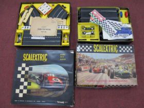 A circa 1960's boxed Scalextric slot car racing set no. 50, comprising of Cooper C.81, Lotus C.