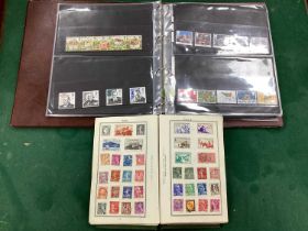 A Royal Mail cover album containing mainly modern mint GB and USA stamps, contains over £30 face