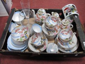 XX Century Japanese Egg Shell Tea Service, together with a Royal Staffordshire tea service, etc:-