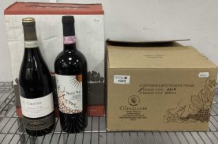 Wine - Crocera Il Cascinone Barbera d'Asti, 2013, (9 bottles); Nero Ne Taurasi 2010, (6 bottles), (