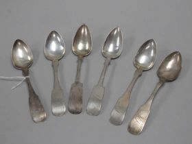 A Matched Set of Six American Teaspoons, stamped "Osborne" (4) and "SC&Co" (2), initialled. (6)