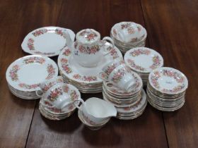 Colclough 'Bouquet of Flowers' Table China, of approximately eighty-nine pieces including teapot,