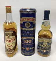 Whisky - Glen Moray Single Speyside Malt Scotch Whisky Commemorative 12 Years Old, 40% Vol.,