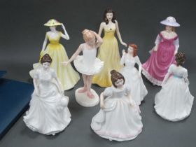 Royal Doulton Figurines, to include 'Little Ballerina', 'Spring Time', 'Amanda' and 'Melody' and