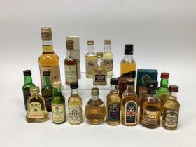 Spirits - A collection of spirit and whisky miniatures; including The Macallen 10 years old,