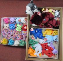 Approximately Twenty Five TY Soft Toys, Beanie Bears to include The Birthday Beanies Collection