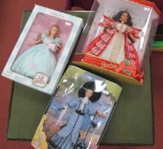 Three Mattel Collectors/Special Edition Barbie Dolls comprising of #18630 1910's Promenade in the