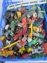 A Quantity of 1960s/1970s Diecast Toys, by Matchbox and others, all play worn, poor
