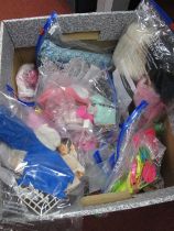 A quantity of Barbie and Sindy Dolls accessories and clothing. Both original and more modern to