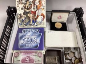 Collection Of GB And World Coins, including four USA 1976 uncirculated coin sets, USA 1976 proof