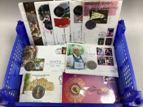 Collection Of Nineteen Mainly GB Coin First Day Covers, D-Day anniversary, Princess Diana, Last