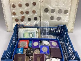 Collection Of GB And World Coins, including a large collection of GB commemorative Crowns and £5