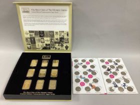 Royal Mint London 2012 Olympics 50p Collectors Album Complete Set, includes completor medallion,