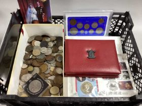 Collection Of GB And World Coins, including a 1997 Royal Mint proof set, 1943 GB George VI coin