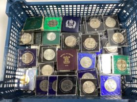 Large Collection Of GB Commemorative Coins, Churchill, Charles and Diana, 1977 Jubilee Crowns etc,