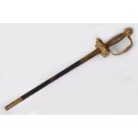 19TH-CENTURY OFFICER'S SHORT SWORD