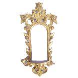 18TH-CENTURY CARVED GILTWOOD FRAMED MIRROR