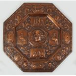 19TH-CENTURY COPPER PLAQUE