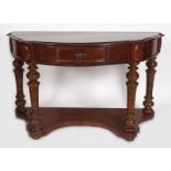 VICTORIAN MAHOGANY HALL TABLE