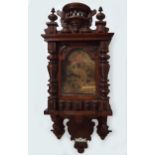 19TH-CENTURY WALNUT WALL CLOCK